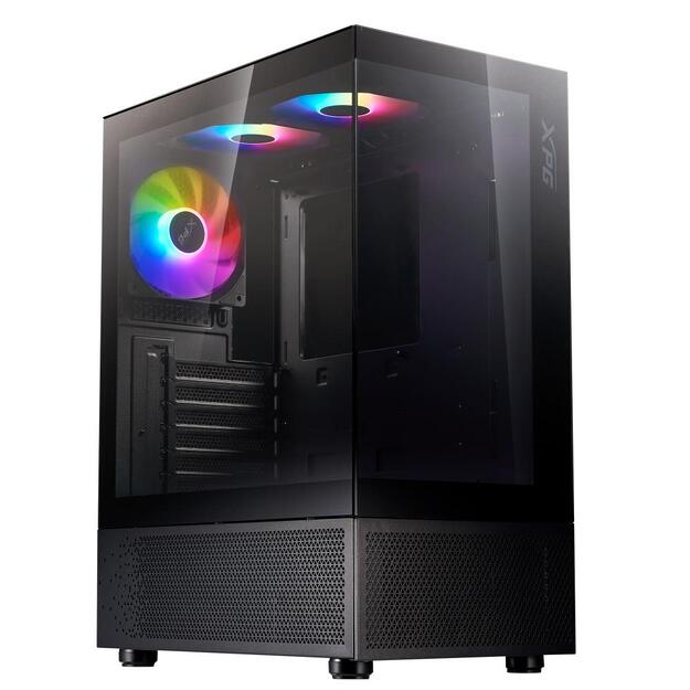 Case|ADATA|INVADER X MINI|MidiTower|Case product features Transparent panel|ATX|MicroATX|MiniITX|Colour Black|INVADERXMINIMT-BKCWW