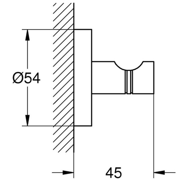 Rankšluosčio kabliukas GROHE QUICKFIX START 411732430, juodas matinis 1