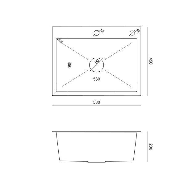 Virtuvės plautuvė su sifonu, 1 dubuo b/o + Qmat + įdėklas + dozatorius + medinė lenta + maišytuvas s 8