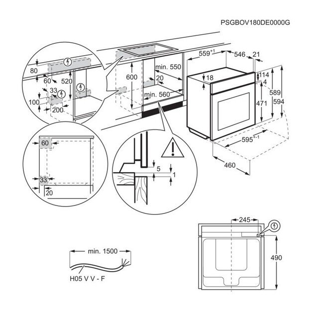 Orkaitė AEG OS6PB631AB 2