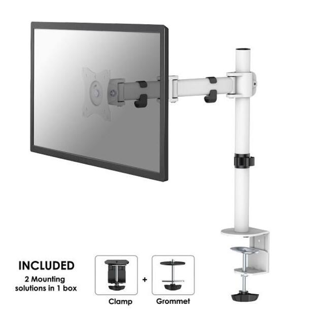 MONITOR ACC DESK MOUNT/10-30  NM-D135WHITE NEOMOUNTS