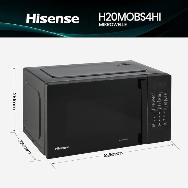 Mikrobangų krosnelė Hisense H20MOBS4HI 1