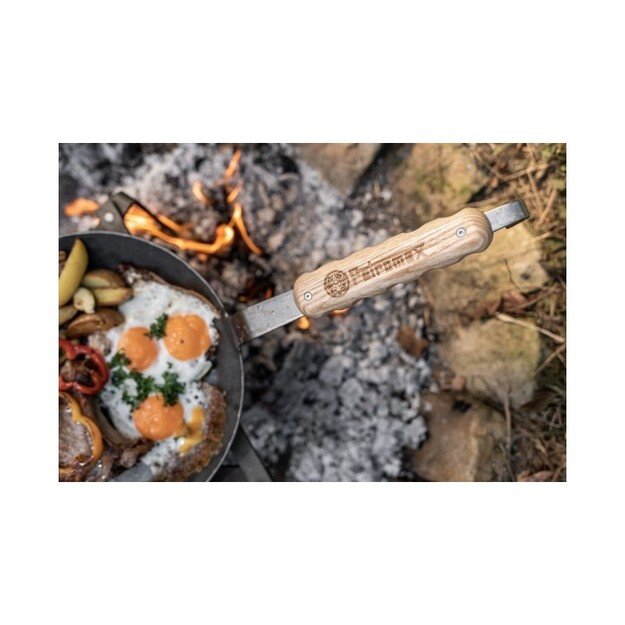 Medinis rankenos laikiklis Petromax kalto plieno keptuvėms 3