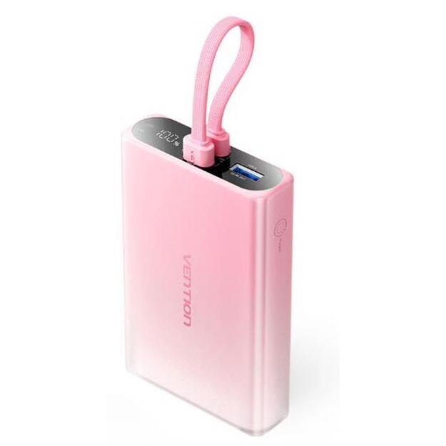 POWER BANK USB 10000MAH 22.5W/PINK FHZP0 VENTION