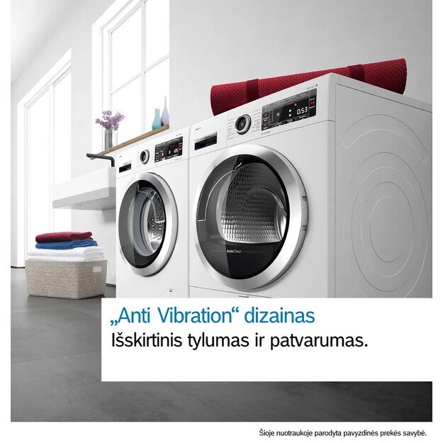 Džiovyklė su šilumos siurbliu BOSCH WQH245BWSN, 9 kg 9