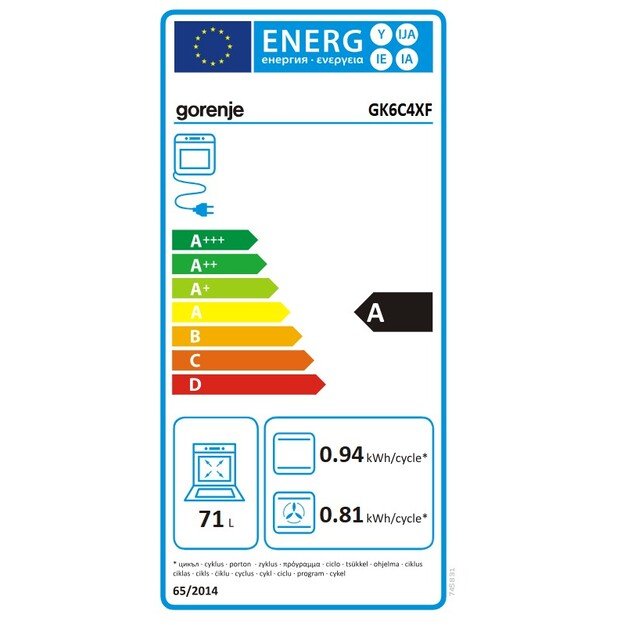 Viryklė Gorenje GK6C4XF 13