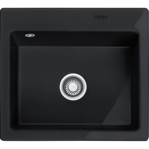 Plautuvė Franke Mythos MTK 610-58, 2 i&scaron;gręžtos skylės, 124.0335.851, onikso (juoda)
