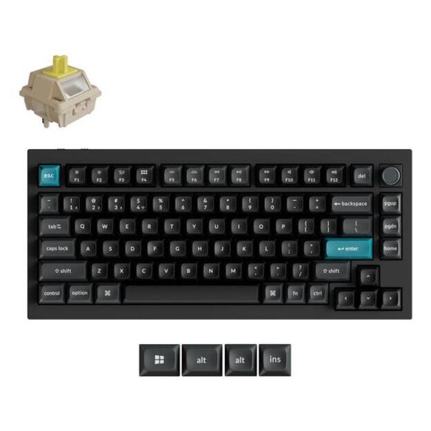 KEYBOARD WRL Q1 ULTRA/BLACK Q1U-M4 KEYCHRON
