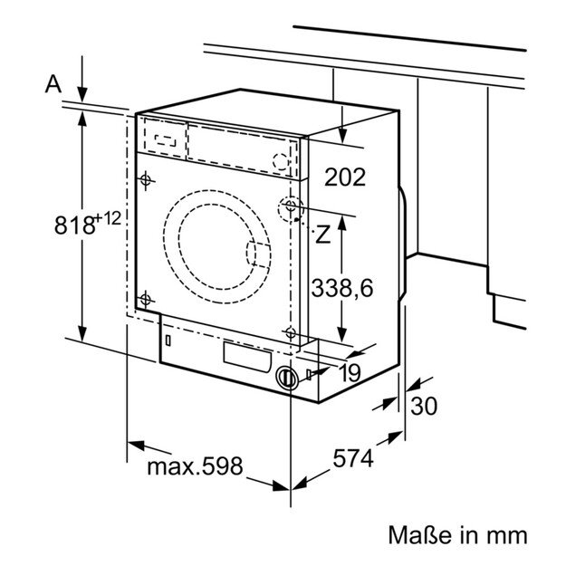 Įmontuojama skalbimo ma&scaron;ina Bosch WIW28443 3