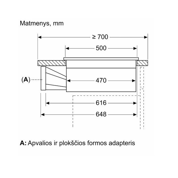 Indukcinė kaitlentė su integruota ventiliacijos sistema Bosch PVS831B16E 4