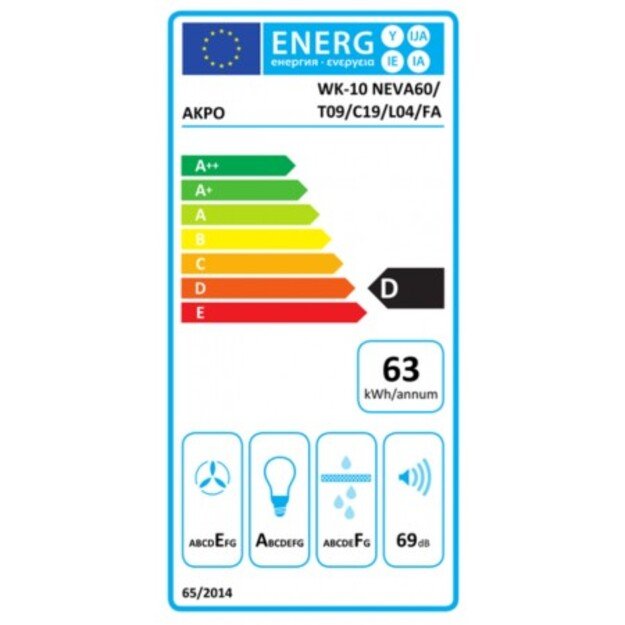Įmontuojamas gartraukis Akpo WK-10 NEVA 60 WH/WH 2
