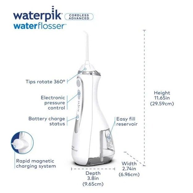 Bevielis burnos irigatorius Waterpik WP-580 3