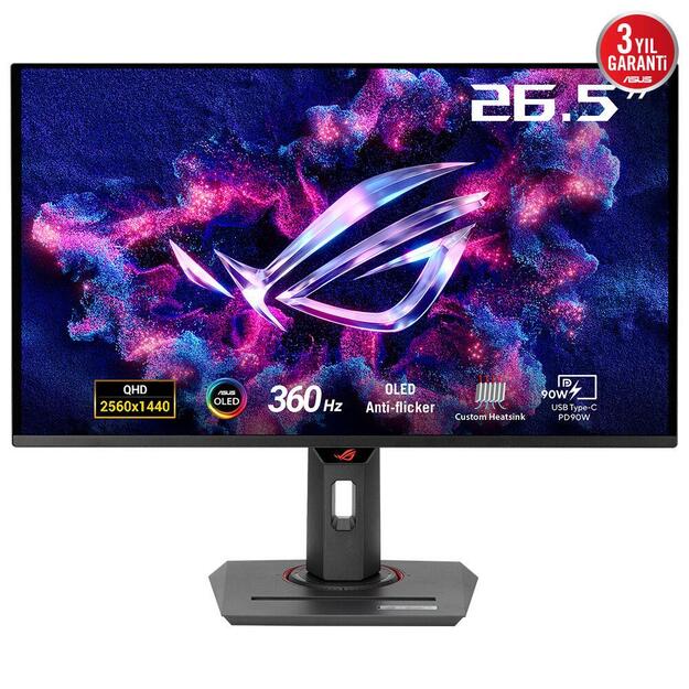 LCD Monitor|ASUS|ROG Strix OLED XG27ACDNG|26.5 |Gaming|Panel QD-OLED|2560x1440|16:9|360 Hz|0.03 ms|Swivel|Pivot|Height adjustable|90LM0AN0-B01970
