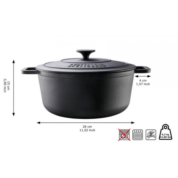 Ketaus puodas Skottsberg Casserole 5.5l 8