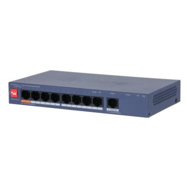 Switch|DAHUA|CS4009-8ET1GT-60|Switch type Managed|Switch layer L2|9xRJ-45 ports|RJ-45 Ports Type Gigabit Ethernet (10/100/1000)|8xFast Ethernet (copper) ports quantity|1xGigabit Ethernet (copper) ports quantity|Power over Ethernet (PoE) Yes|CS4009-8ET1GT-