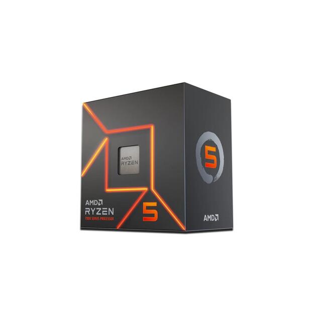 CPU|AMD|Desktop|Ryzen 5|7600|Raphael AM5|3800 MHz|Cores 6|32MB|Socket SAM5|65 Watts|GPU Radeon|BOX|100-100001015BOX