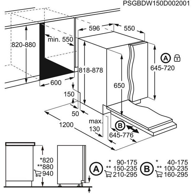 Įmontuojama indaplovė AEG FSB53927Z 8