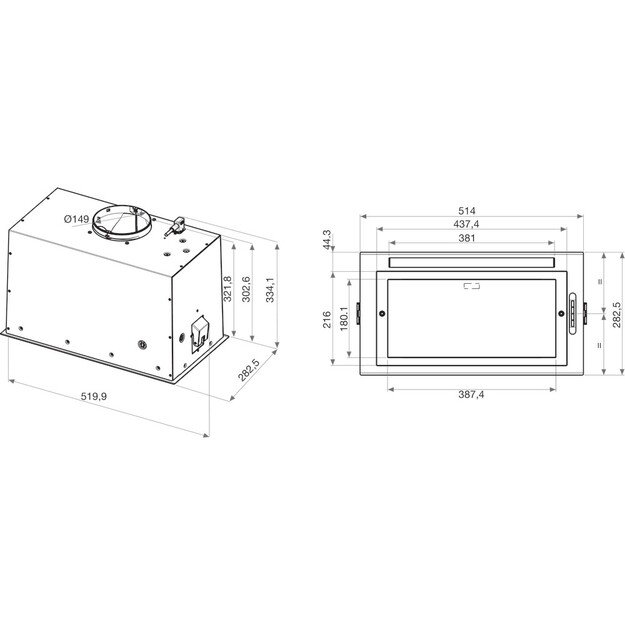 Įmontuojamas gartraukis Whirlpool WCT3 63F LTX 2