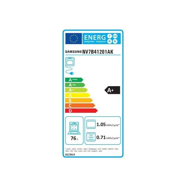 Įmontuojama orkaitė Samsung NV7B41201AK/U3 2