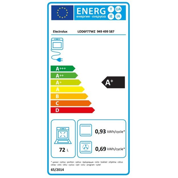 Įmontuojama orkaitė Electrolux LOD6F77WZ (su maisto termometru) 4