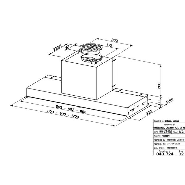 Gartraukis FABER 305.0557.680 IN-NOVA SMART X A60 2