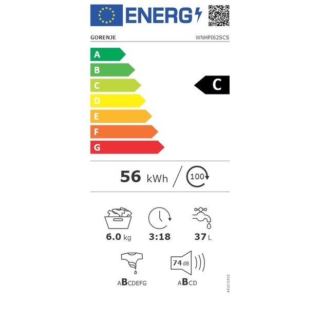 Skalbyklė GORENJE WNHPI62SCS