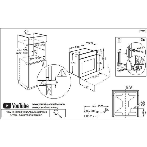 Orkaitė ELECTROLUX EOD5C70BZ