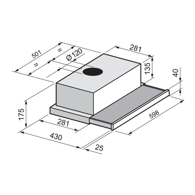 Įmontuojamas gartraukis FREGGIA CHS46GB