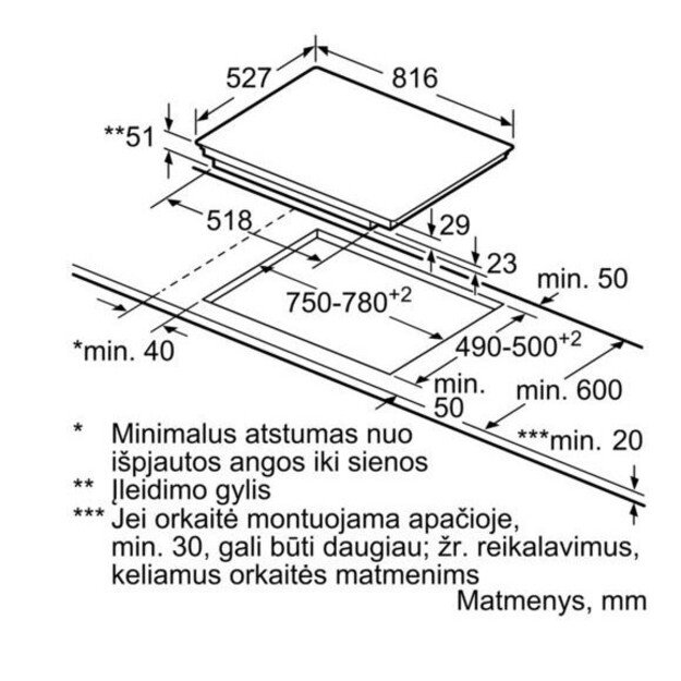 Indukcinė kaitlentė Bosch PXY875DC5Z