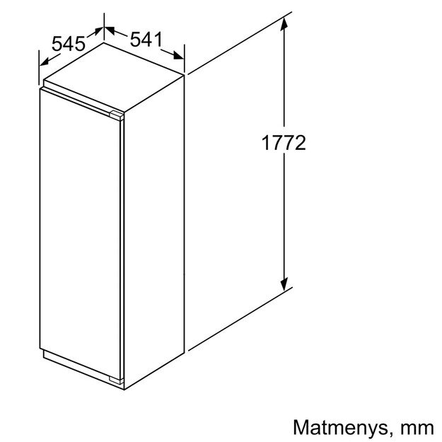 Įmontuojamas šaldytuvas Bosch KIL82VFF0