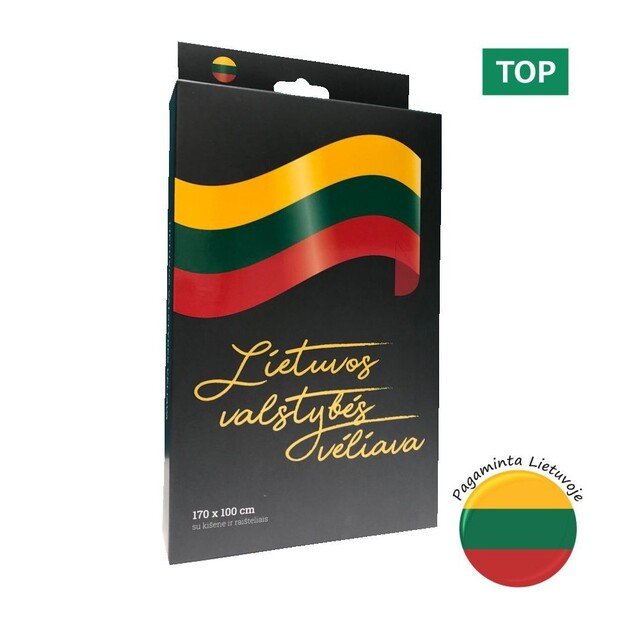 Lietuvos vėliava su kišene ir raišteliai