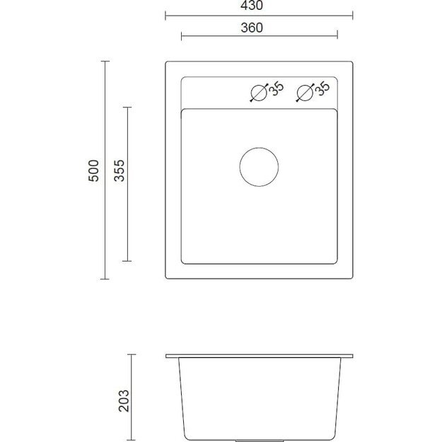 Plautuvė Quadron HCQJ4350CZK