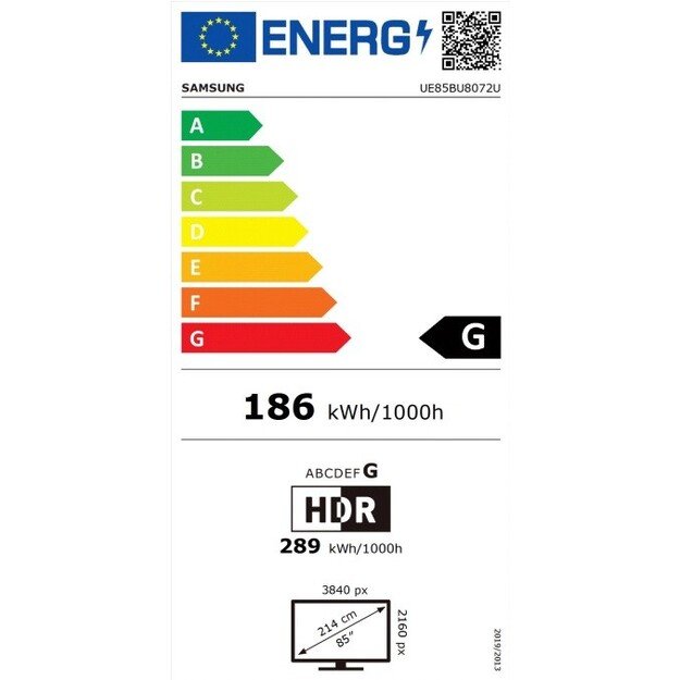 Televizorius SAMSUNG UE85BU8072