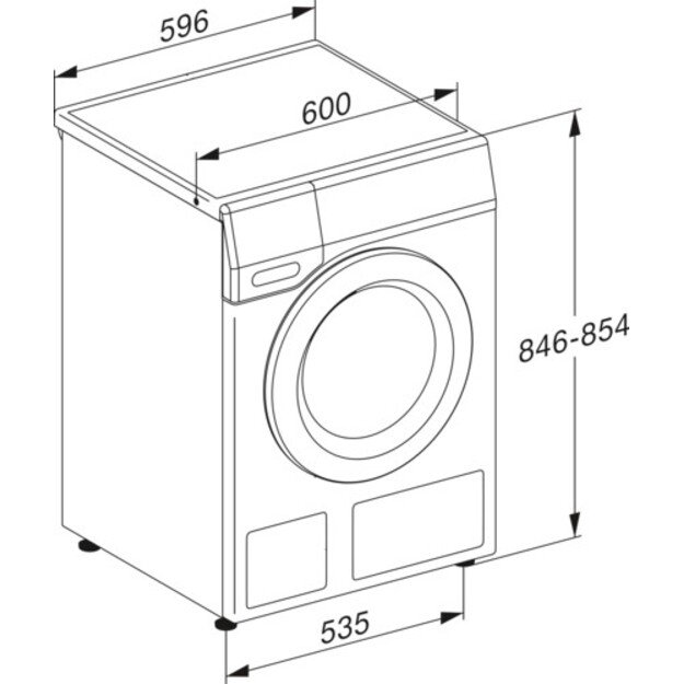 Skalbimo mašina su džiovinimo funkcija Miele WTD160 WCS, 8/5 kg