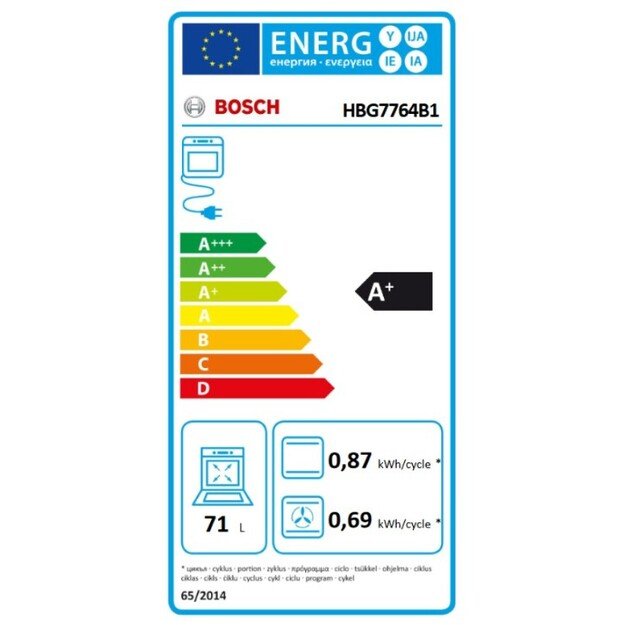 Orkaitė BOSCH HBG7764B1