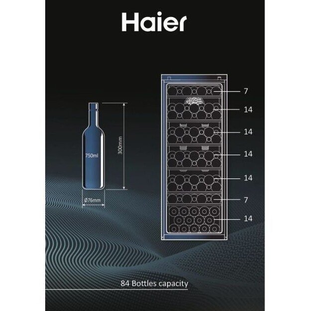 Vyno šaldytuvas Haier HWS84GA