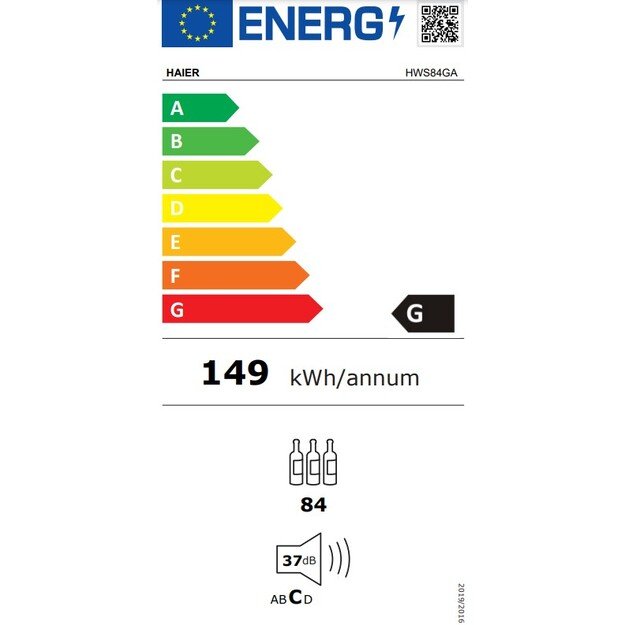 Vyno šaldytuvas Haier HWS84GA