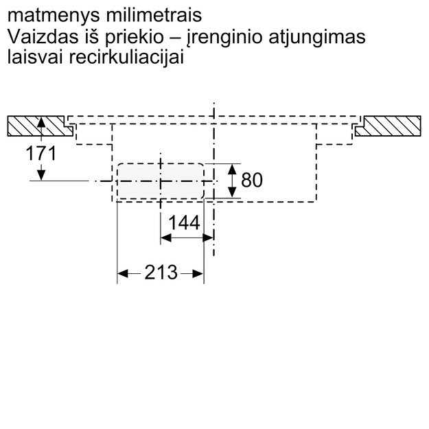 Indukcinė kaitlentė su integruota ventiliacijos sistema Neff T58PL6EX2