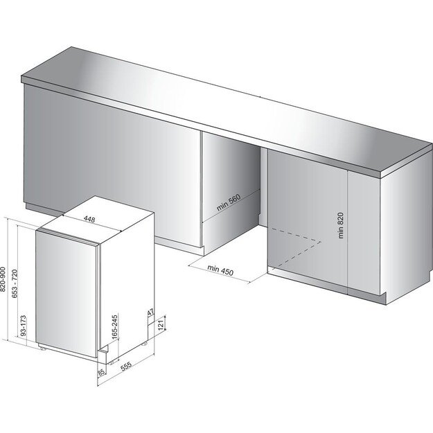 Indaplovė Whirlpool WSIP 4O33 PFE