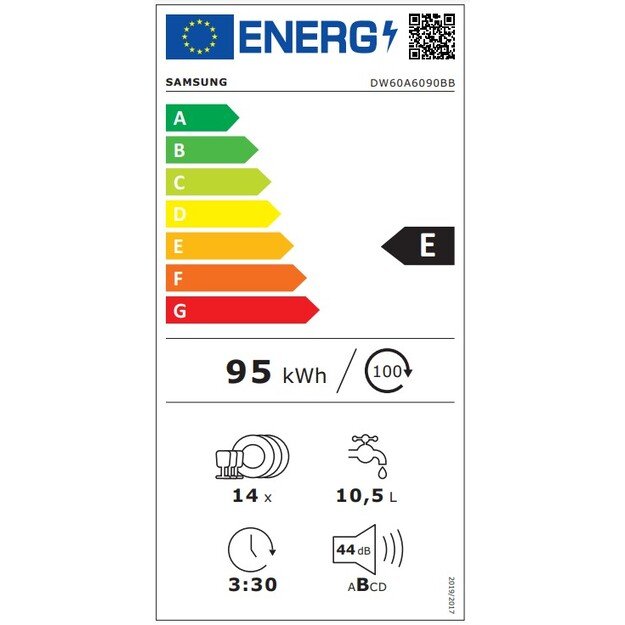 Indaplovė Samsung DW60A6090BB