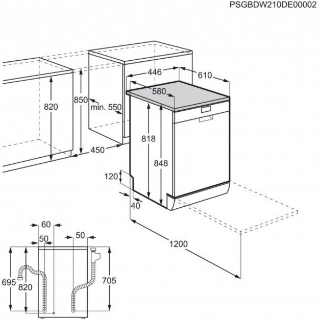 Indaplovė AEG FFB73527ZM