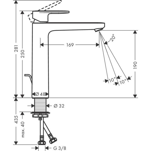 Maišytuvas Hansgrohe Vernis Blend 71552670