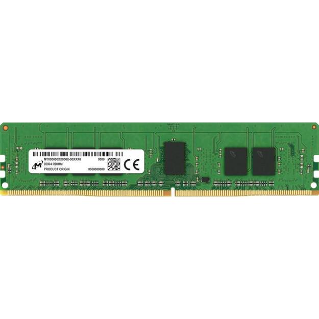 Server Memory Module|MICRON|DDR4|8GB|RDIMM/ECC|3200 MHz|CL 22|1.2 V|Chip Organization 1024Mx72|MTA9ASF1G72PZ-3G2R