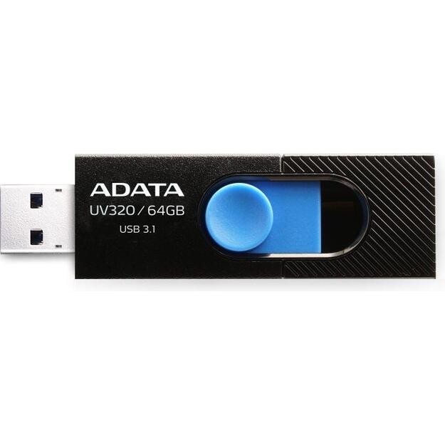 MEMORY DRIVE FLASH USB3.1 64GB/BLACK AUV320-64G-RBKBL ADATA