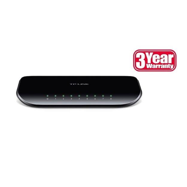 Switch|TP-LINK|8x10Base-T / 100Base-TX / 1000Base-T|TL-SG1008D