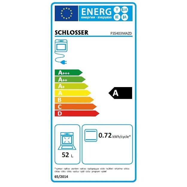 Dujinė viryklė su elektrine orkaite Schlosser FS5403MAZD