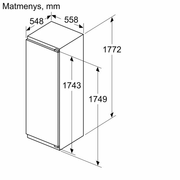 Įmontuojamas šaldytuvas Bosch KIR81ADD0