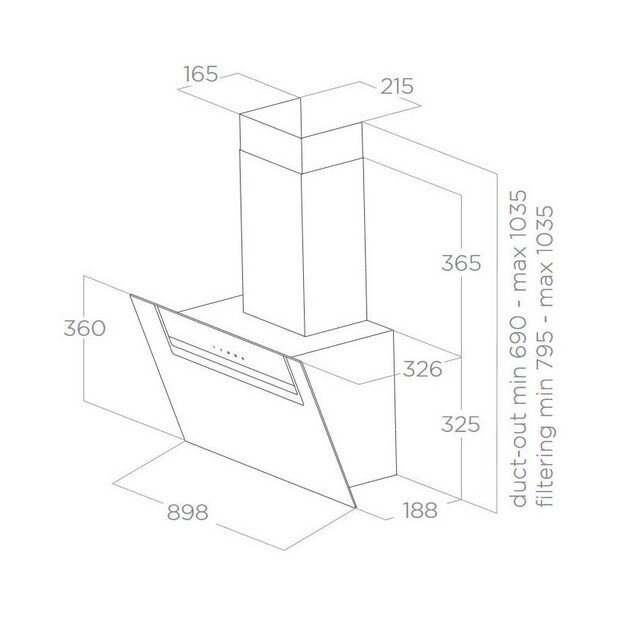 Gartraukis Elica SHEEN-S BL/A/90, PRF0166929 1