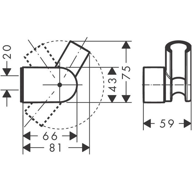 Dušo laikiklis Hansgrohe 28328000 1