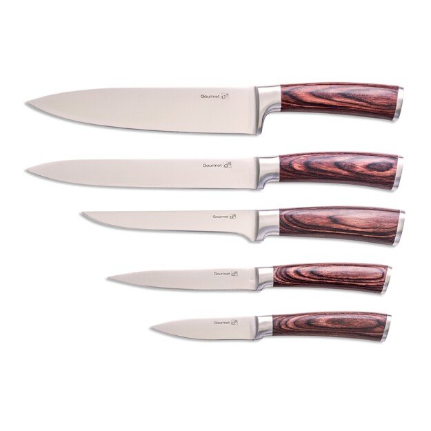 Peilių rinkinys G21 Gourmet Nature 5 vnt + bambuko dėklas 6002218 1
